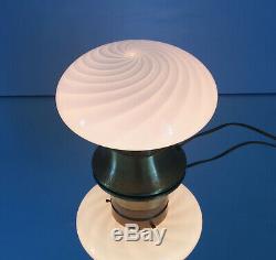 1 di 2 lovely mushroom lamp lampade fungo swirl MURANO glass vintage70 U