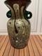 10.5 Vintage Murano Tutti Frutti Glass Vase AVEM Style Hand Blown Amphora Italy