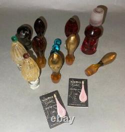11 Assorted Vintage Modernist Venetian Murano Glass Stoppers for Decanters