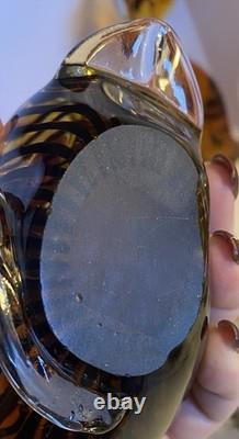 13 Vintage Modern Art Glass Cat Figurine Lot. 13 Glass Cats Murano Viking