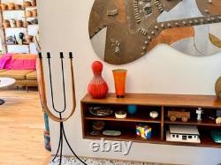 14 Salviati Asti Signed Murano Italian Studio Art Glass Zucca Vase Vtg Mcm