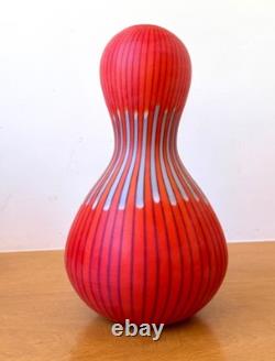 14 Salviati Asti Signed Murano Italian Studio Art Glass Zucca Vase Vtg Mcm