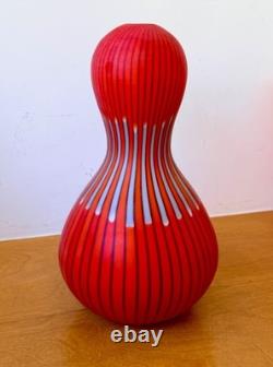 14 Salviati Asti Signed Murano Italian Studio Art Glass Zucca Vase Vtg Mcm