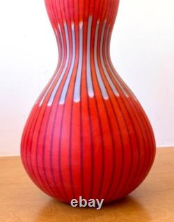 14 Salviati Asti Signed Murano Italian Studio Art Glass Zucca Vase Vtg Mcm