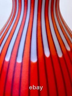 14 Salviati Asti Signed Murano Italian Studio Art Glass Zucca Vase Vtg Mcm