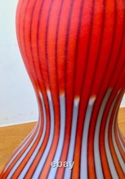 14 Salviati Asti Signed Murano Italian Studio Art Glass Zucca Vase Vtg Mcm
