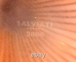 14 Salviati Asti Signed Murano Italian Studio Art Glass Zucca Vase Vtg Mcm