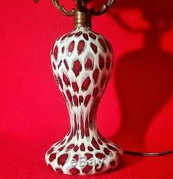 1920s Fratelli Toso antique murano art glass table lamp vtg venini murrine occhi