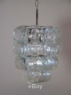 1970s Italian Murano Vintage chandelier 39 glass Vistosi style