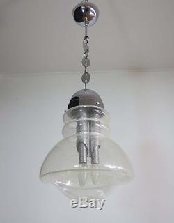 1970s Space age vintage Murano glass chandelier