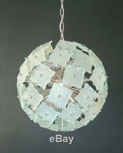 1970s Sputnik Italian Vintage Murano glass chandelier Fontana Arte style
