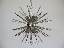 1970s Sputnik Italian Vintage Murano glass chandelier Fontana Arte style