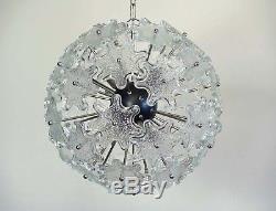 1970s Sputnik Italian Vintage Murano glass chandelier in Venini Zuccheri style