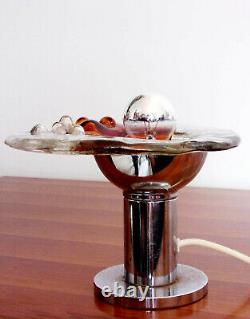 1970s Table Lamp Toni Zuccheri Venini Amber Murano Glass Vintage Design Italian