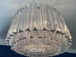 1970s Vintage Mid Century Murano Camer Venini Chandeliers 3 Identical Pieces