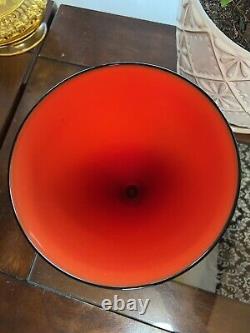 1985 EFFETRE Murano RED ART GLASS VASE by Tagliapietra & Angelin Signed #23/100