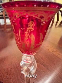 2 Vintage Venetian Murano Glasses