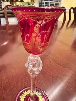 2 Vintage Venetian Murano Glasses