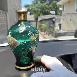 24k gold Murano Italian Art Glass Vase Hand Made Decor Vintage