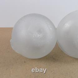 3pc Vintage Murano Scavo Glass Fruit 2 Apples 1 Pear VGC Italy