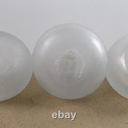 3pc Vintage Murano Scavo Glass Fruit 2 Apples 1 Pear VGC Italy