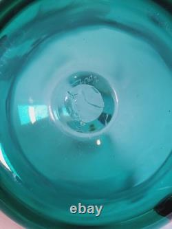 5 Lot Venetian Millefiori Murano Style Hand Blown Color Glass Tumblers Vintage