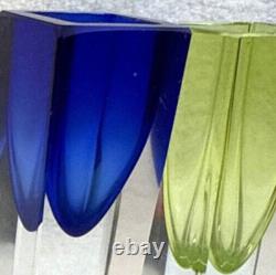 60's 4pc Vintage Murano Sommerso MCM Shot Glasses k Italy Venice, See Pics