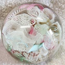 7 Lot Gorgeous Vintage Handblown Murano Glass Paperweights Eggs/Rounds/Flattened