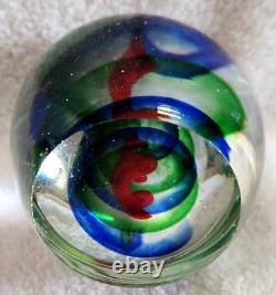 7 Lot Gorgeous Vintage Handblown Murano Glass Paperweights Eggs/Rounds/Flattened