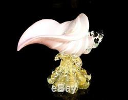 A Stunning Vintage Murano Glass Conch Shell