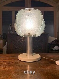 AKA Vintage Retro German Table Lamp From 1970s, Murano Glass, Mid-Century