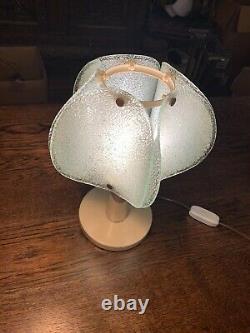 AKA Vintage Retro German Table Lamp From 1970s, Murano Glass, Mid-Century