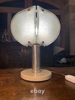 AKA Vintage Retro German Table Lamp From 1970s, Murano Glass, Mid-Century