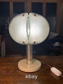 AKA Vintage Retro German Table Lamp From 1970s, Murano Glass, Mid-Century