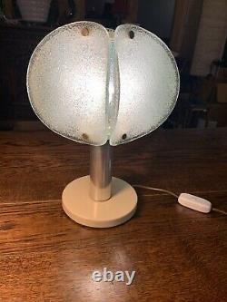 AKA Vintage Retro German Table Lamp From 1970s, Murano Glass, Mid-Century