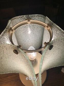 AKA Vintage Retro German Table Lamp From 1970s, Murano Glass, Mid-Century
