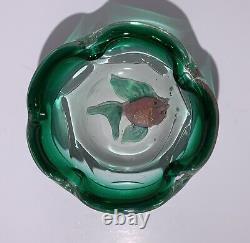 ALFREDO BARBINI MURANO GLASS FISH BOWL Vintage Mid Century