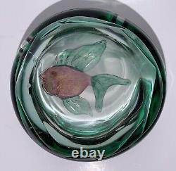 ALFREDO BARBINI MURANO GLASS FISH BOWL Vintage Mid Century