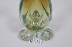 ALFREDO BARBINI Murano Glass Duck Goose Sommerso Art Glass Vintage 50s Italy