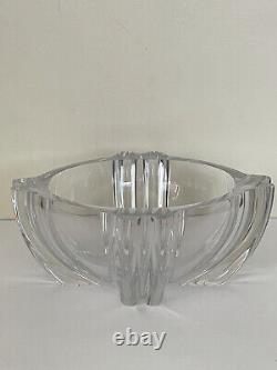 Alfredo Barbini Antique Italian Clear Murano Glass Bowl Old Vintage Modern Vase