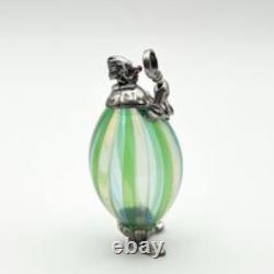 Angini Murano Glass Fine Italian Silver 800 Vittorio Clown Ornament Vintage