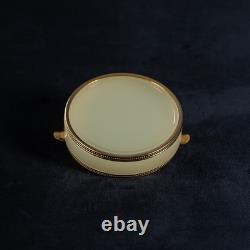 Antique Green Opaline Glass Ashtray VINCENZO NASON Italian Murano Antique Green Opaline Glass Ashtray VINCENZO NASON Italian Murano