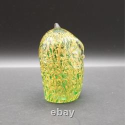 Appraised Vintage Murano Glass Owl Paperweight Green 24k Gold Leaf MCM Appraised Vintage Murano Glass Owl Paperweight Green 24k Gold Leaf MCM
