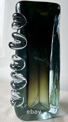 Archimede Seguso Murano Glass Vase 1950s Venini Barovier Flavio Poli Vintage