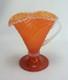 Archimede Seguso Vase Pitcher Vintage Murano Glass Orange