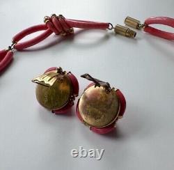 Archimede Seguso Vintage Murano Glass Necklace and Earrings Demi Parure