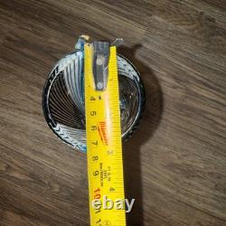 Art Glass Mezza Filigrana Blue, White, and Brown Vase 14.5 Tall Murano Vintage