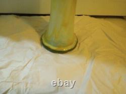 Art Glass Vase MCM Vintage Flared Tall Lava Swirl Stretch Nouveau Murano SWUNG