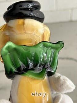 Authentic Vintage 1950s-1960s Murano Italy Hand Blown Art Glass Clown Venice 10