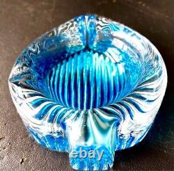 BARBINI MURANO vintage glass ashtray paperweight